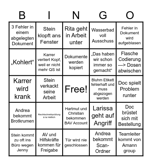 BS-Bingo Card