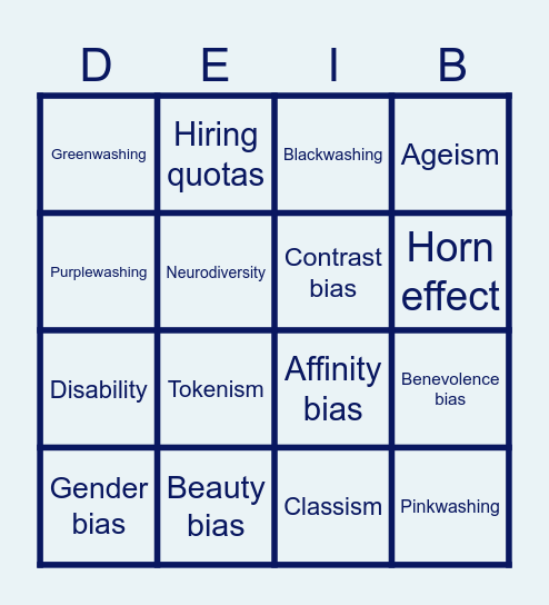 KNOW YOUR JARGON Bingo Card