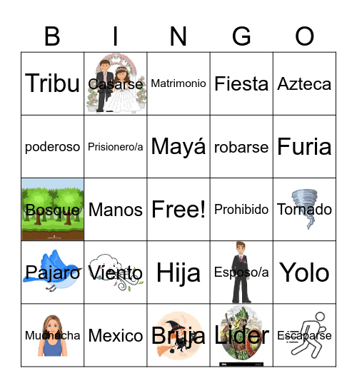La Muchacha Bingo Card