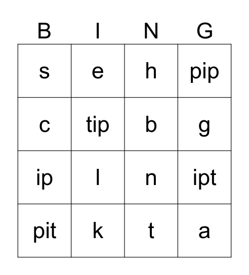 MTA Bingo Card