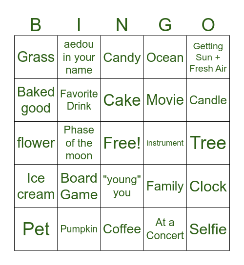 Contact Center Bingo Card