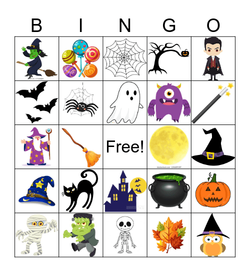 Halloween Bingo Card