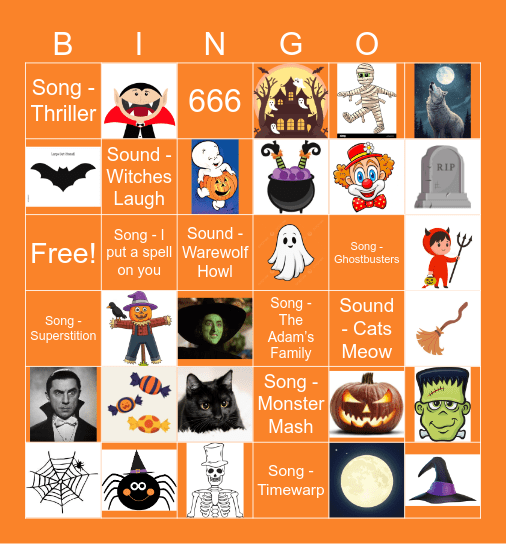 Halloween Bingo Card