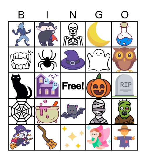 Halloween Bingo Card