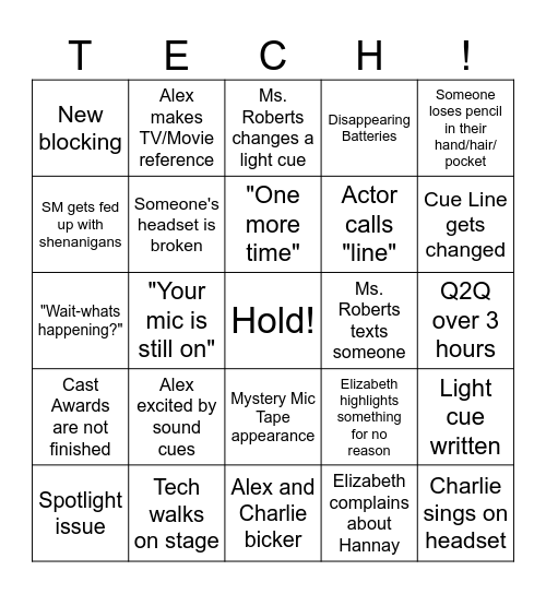 39 Steps Tech Bingo Card