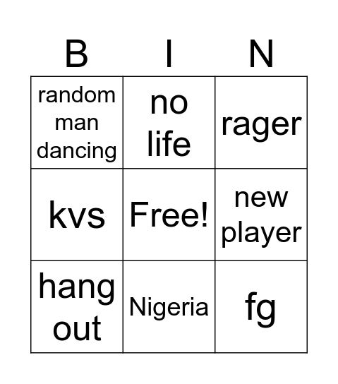 heros barrle ground bingo Card