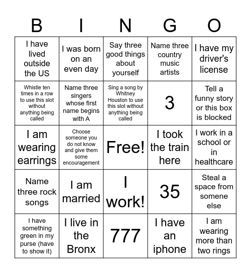 Uzima Book Club Bingo Card