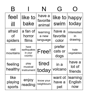 Do you OR Are you? Bingo Card