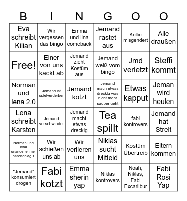 Halloween Bingoo Bingo Card