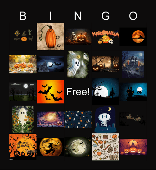 Halloween Bingo Card