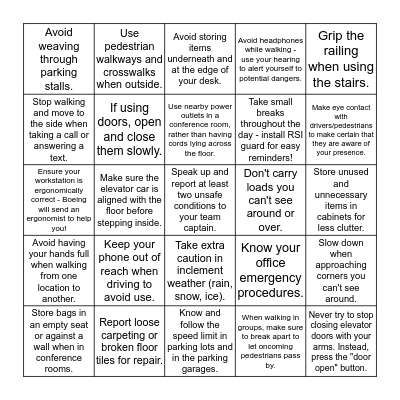 Bingo4Zero Bingo Card