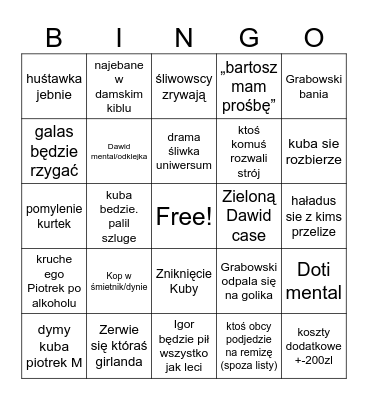 Halloween Bingo Card