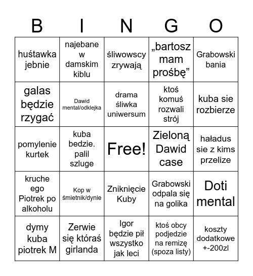 Halloween Bingo Card