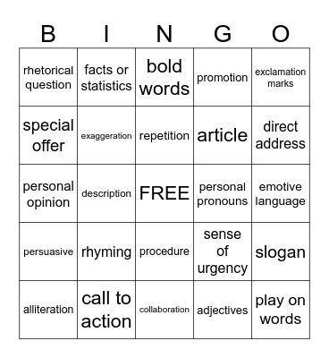 Yo-Chi Bingo Card