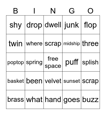 BINGO Card