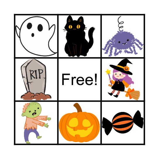 Happy Halloween Day! Bingo Card