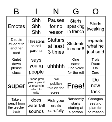 Random Bingo Card
