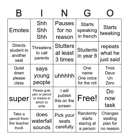 Random Bingo Card