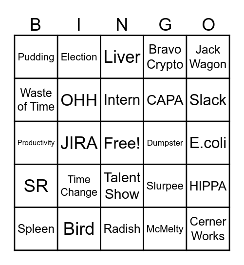 ⏰ Time Change ⏰ Bingo Card
