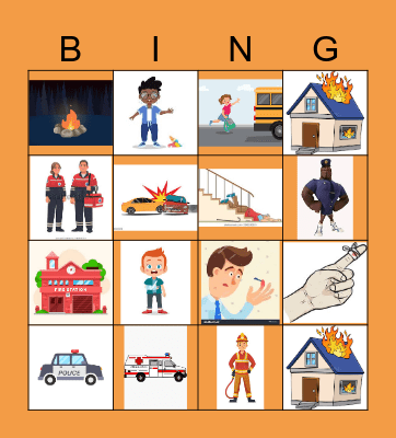 Emergency vs Non-Emergency Bingo Card