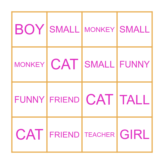 Bingo Card