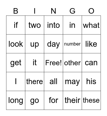 Halloween Bingo Card