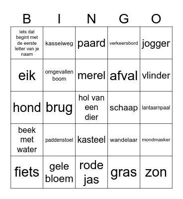 Wandelbingo Card