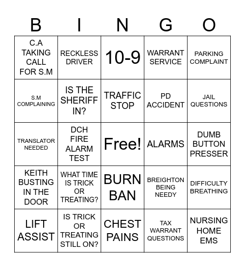 HALLOWEEN BINGO Card