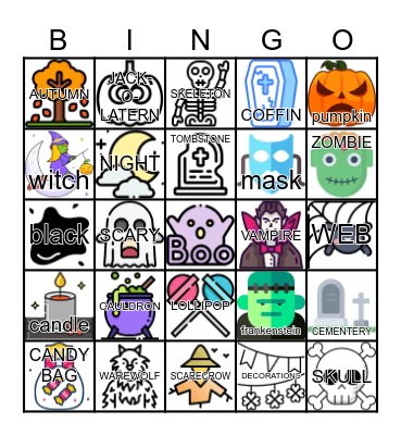 HAPPY HALLOWEEN BINGO Card