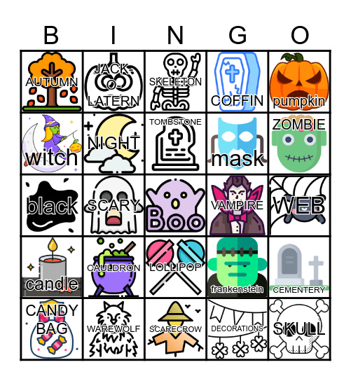 HAPPY HALLOWEEN BINGO Card