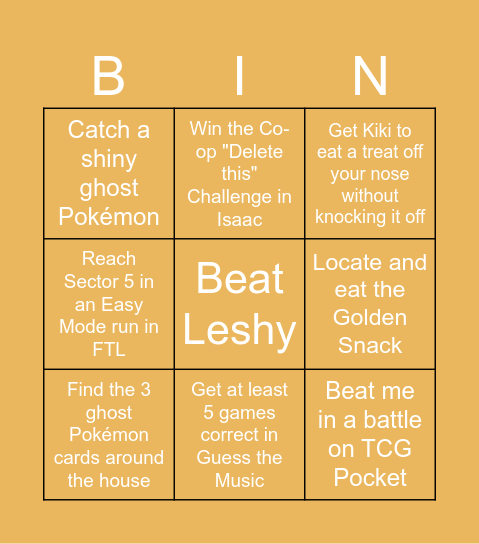 Dating Halloween Bingo! Bingo Card