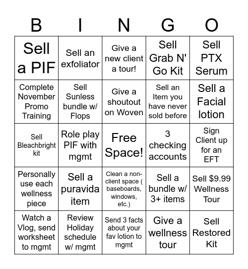 STC Blackout Bingo Card