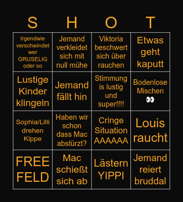 Halloween Hilfe Bingo Card