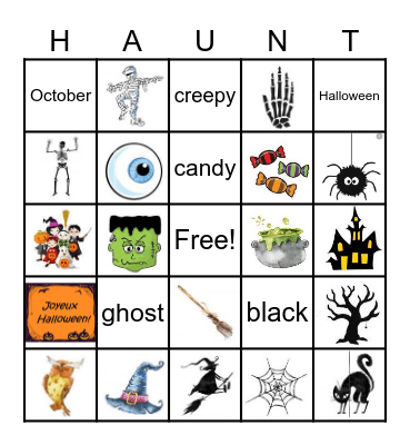 Haunted BINGO Card