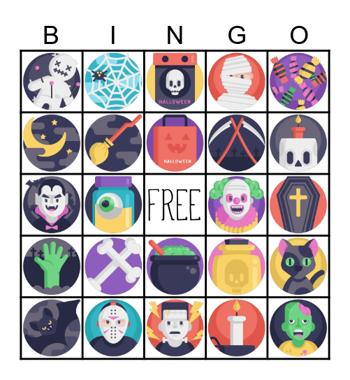 nanopay Halloween Bingo Card