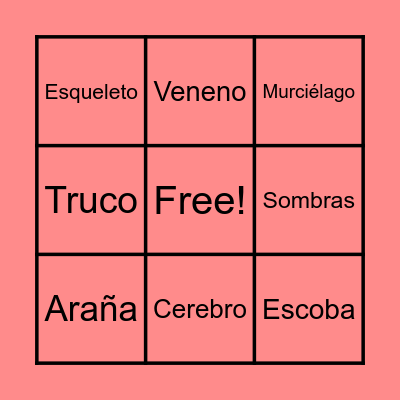 Bingo Halloween Bingo Card