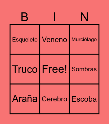 Bingo Halloween Bingo Card