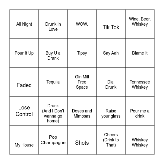 Here for the Boo-ze Bingo Card