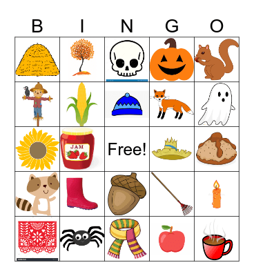 LEGO BINGO Fall Edition Bingo Card