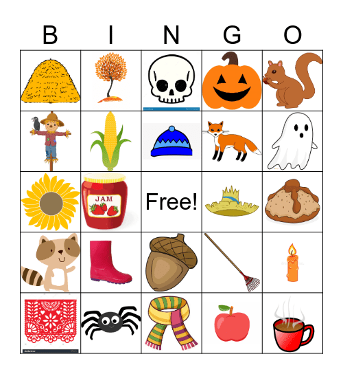 LEGO BINGO Fall Edition Bingo Card