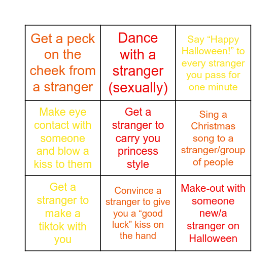 Muskaan Bingo Card