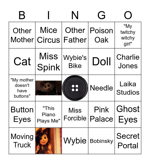 Coraline Bingo! Bingo Card