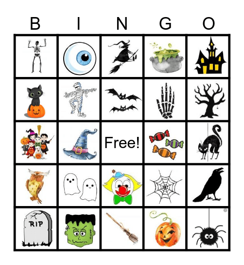 Halloween - BINGO Card