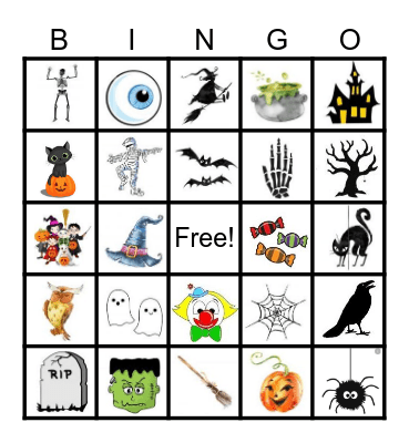 Halloween - BINGO Card