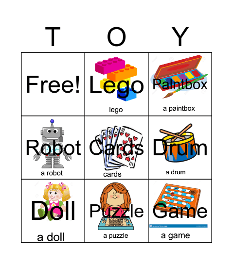 TOY Bingo! Bingo Card