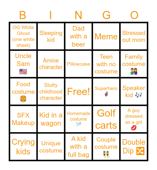 🎃Spooky Bingo🎃 Bingo Card