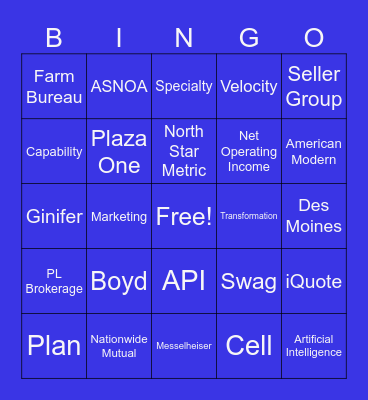 NBS Bingo Card