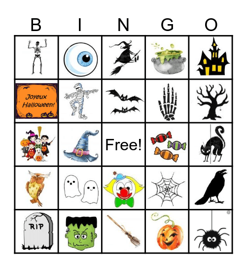 Halloween - BINGO Card