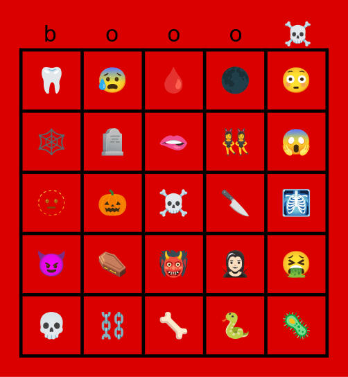 SPOOKY 🦇 Bingo Card