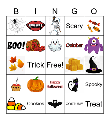 Halloween Bingo Card